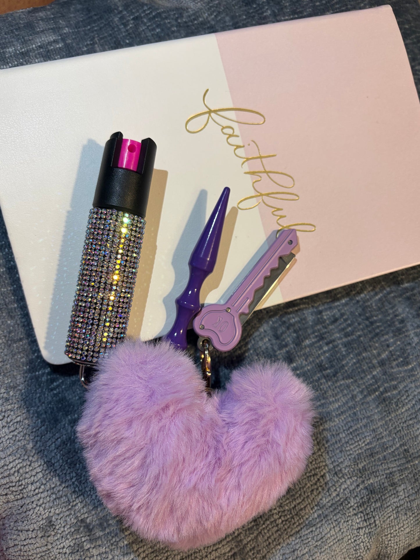Mini safety keychain