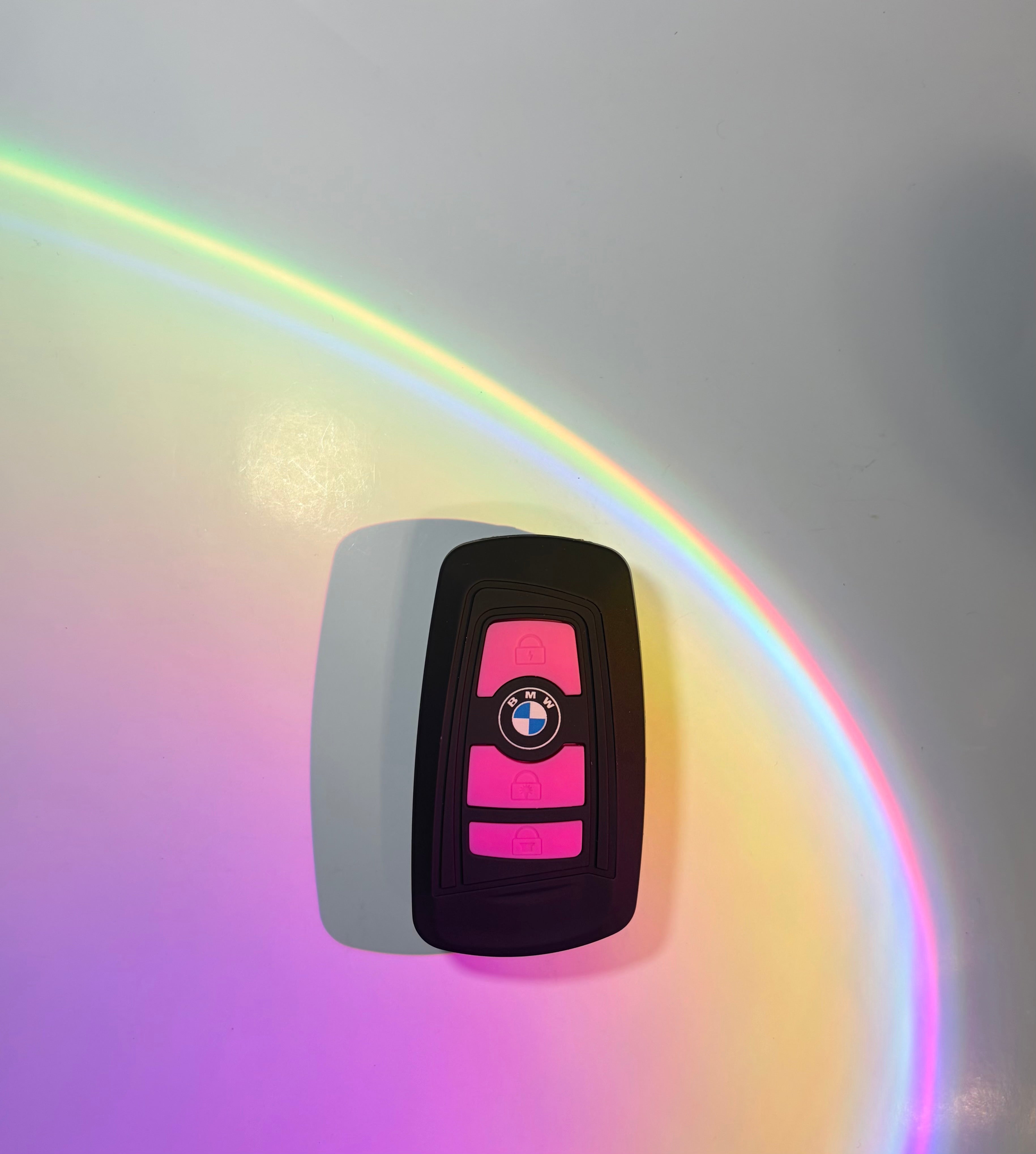 Pink Car keychain
