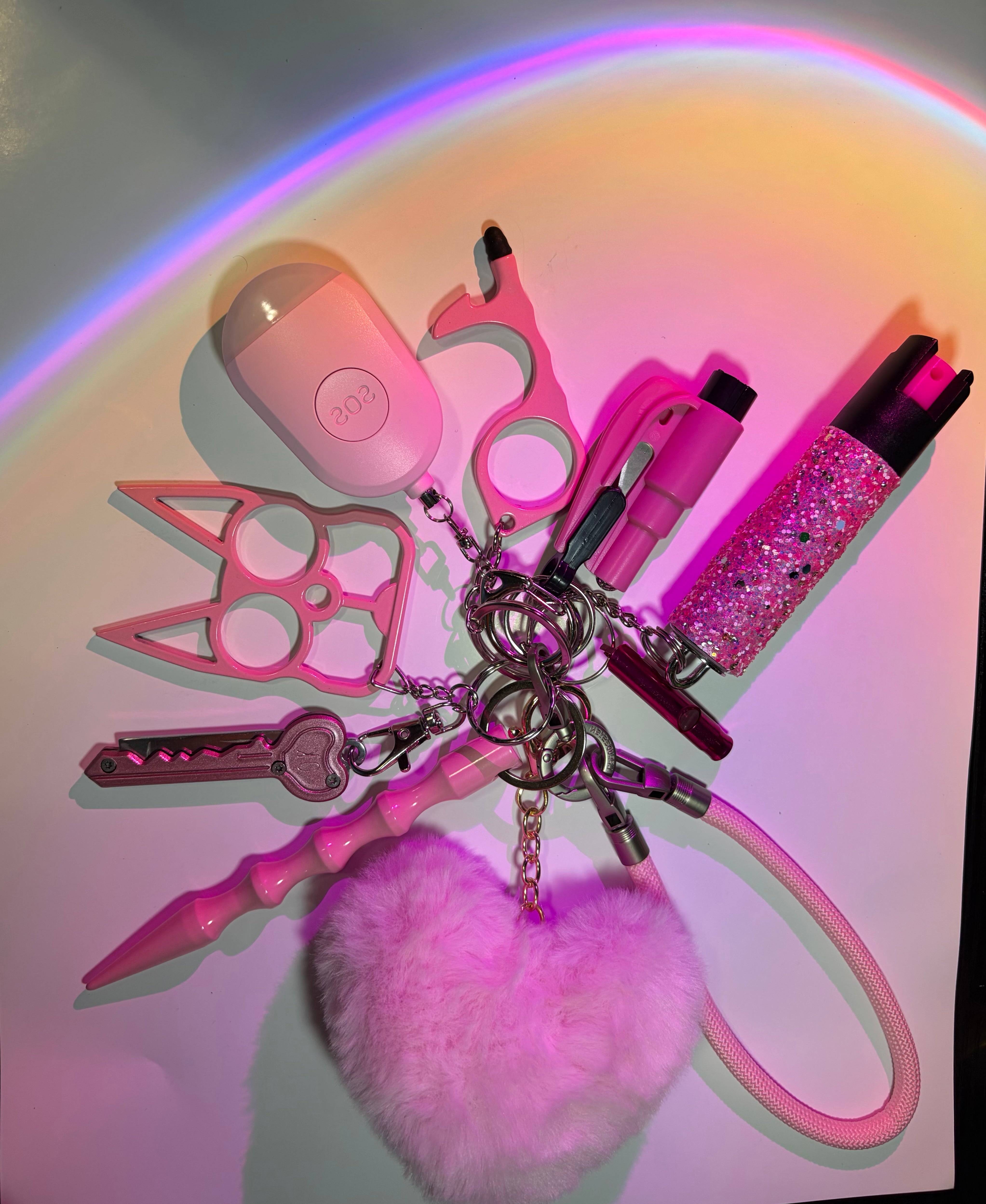 Pink panther keychain